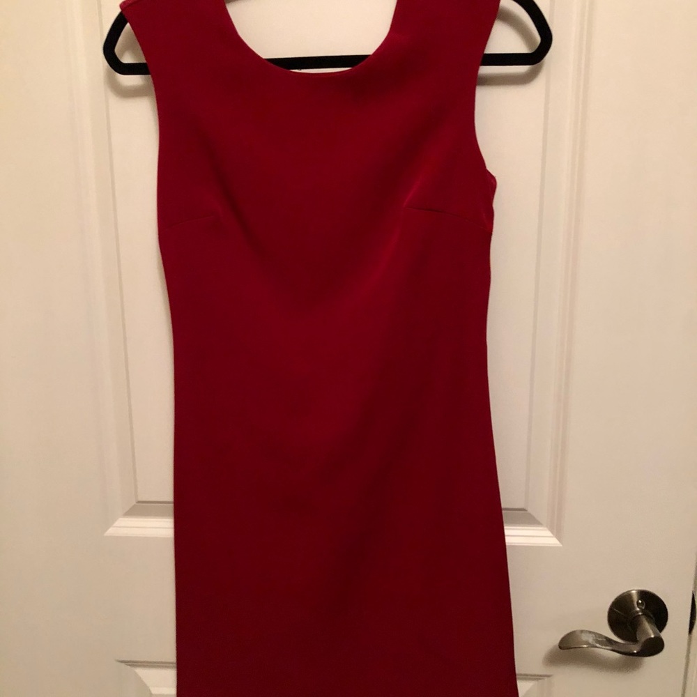 Red work dress